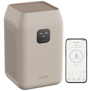Purificador de Ar Nooie WiFi com Filtro HEPA H13 Remove 99,97 de Poluentes, Fumaça e Poeira em até 538 pés.