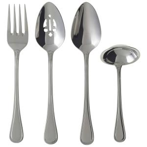 Conjunto de Talheres para Servir, Charme e Elegância para Sua Casa com 4 Peças e Material de Porcelana, Villeroy & Boch, Prata