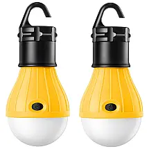 Lanterna LED a Pilhas AAA Inclusas Gancho Suspenso Caixa Robusta, E TRENDS, Amarelo