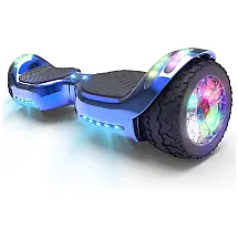 Hoverboard Elétrico Auto Balanceamento com Alto Falante Bluetooth e Luz LED, HOVERSTAR HS2.0, Azul