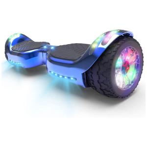 Hoverboard Elétrico Auto Balanceamento com Alto Falante Bluetooth e Luz LED, HOVERSTAR HS2.0, Azul