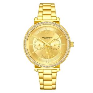 Relógio Feminino Stuhrling Aria 3908 Quartzo 40mm, Dourado Clássico