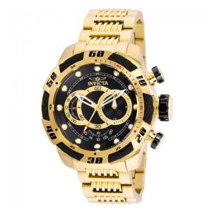 Relógio Masculino de Quartzo Speedway, Invicta 25484, Dourado e Preto