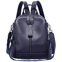 ALTOSY Mochila Feminina de Couro Conversível para Bolsa, Azul