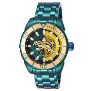 Relgio masculino DC Comics Aquaman Automtico - 50 mm. Verde 43684