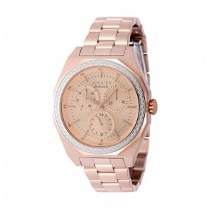 Relógio Invicta Elite Diamond de 0,41 Quilates com Diamantes, Mostrador Madrepérola 38mm, Ouro Rosa 48784