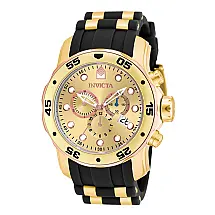 Relógio Masculino Pro Diver SCUBA, Invicta ZG 17884, Preto e Dourado