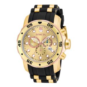 Relógio Masculino Pro Diver SCUBA, Invicta ZG 17884, Preto e Dourado