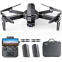 Drone com Câmera 4K Transmissão HD 3000 Metros, 2 Baterias, RUKO F11 GIM2, Cinza