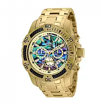 Relgio Masculino Invicta Pro SCUBA com Mostrador Abalone - 51mm em Ouro 25094