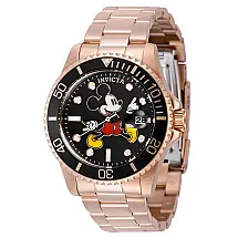 Relgio masculino do Mickey Mouse de edio limitada da Disney - 40 mm. Ouro Rosa 41194