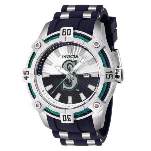 Relgio Masculino Invicta MLB Seattle Mariners em Ao com 52mm de Dimetro e Detalhes em Azul - Modelo ZG-43294