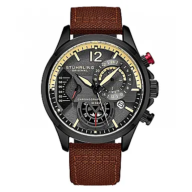 Relógio Stuhrling Aviador 45mm, Mostrador