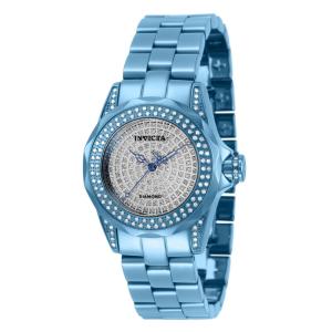 Relógio feminino Invicta Pro Diver 1,13 Carat Diamond 30,, azul claro 34394