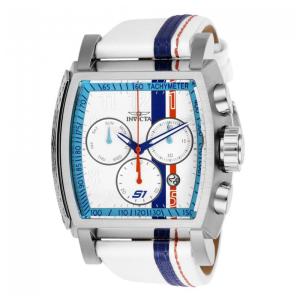 Relgio Masculino S1 Rally Race Team com Calibre Ronda Z60 - 48mm, nas cores Azul, Branco e Vermelho - Invicta.
