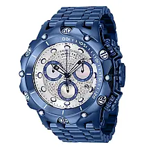 Relógio masculino Invicta Reserve Venom 0,7 quilates com diamante e mostrador madrepérola , azul escuro 39394