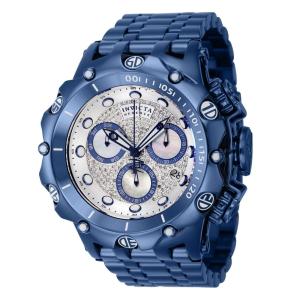 Relógio masculino Invicta Reserve Venom 0,7 quilates com diamante e mostrador madrepérola , azul escuro 39394