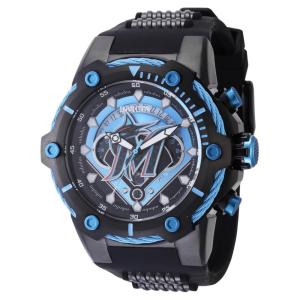 Relgio masculino MLB Miami Marlins - 51,5 mm. Ao. Preto 43494