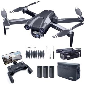 Drone X10 PRO com GPS, Câmera 4K UHD e Longo Tempo de Voo e Alcance de até 996,96 Metros. CHUBORY