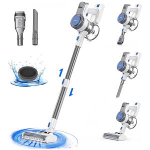 Aspirador de Pó Multifuncional Redkey sem Fio com Acessórios, Painel LED e Sucção Potente 22000PA, 110V 250W, Branco e Azul