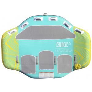 Boia Rebocável Aquática Havasu Watersports para 3 Pessoas, Azul e Verde
