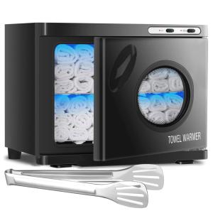 Aquecedor de Toalhas Profissional 2 em 1Capacidade de 23L, Ideal para Salões e Barberias, 110V, DIYYIDA, Preto