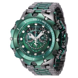 Relgio masculino reserva Swiss Ronda 5040.F calibre com mostrador em madreprola - 51 mm. Titnio. Verde 42894
