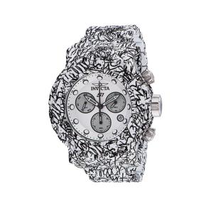 Relgio masculino Open Box Reserve S1 Swiss Ronda Z60 FE calibre - 54 mm. Ao. Branco. Revestimento Aqua AIC-34894