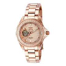 Relgio feminino Pro 0,6 quilates diamante automtico - 38 mm. Ouro Rosa 16894