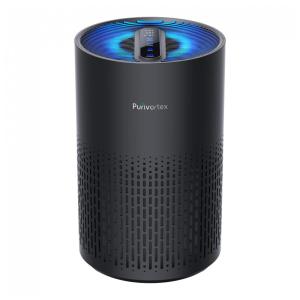 Purificador de Ar de Quarto com Filtro HEPA H13 para Pólen, Fumaça, Odor, 110V, v, Preto