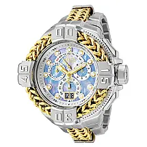 Relógio Masculino Invicta Reserve Gladiator Spartacus com Mostrador Madrepérola 59, Aço e Ouro 35994