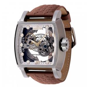 Relógio Masculino Invicta S1 Rally Automático com Mostrador Esqueleto 48mm, Marrom ZG45994