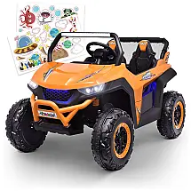 Carro Elétrico Infantil BW U20 Joywhale a Bateria 24V 2 Assentos com 3 Velocidades Branco