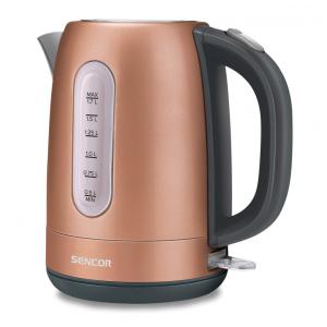 Chaleira Elétrica 1.7L com Proteção de Fervura e Aço Inoxidável, 110v, SENCOR SWK1776GD, Dourado