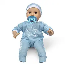 Boneco Jordan de 30 cm de Altura com Chupeta, Roupa Azul, Melissa & Doug