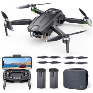 Drone Dobrável com Câmera 4K para Adultos, 52 Min de Voo e 2 Baterias, Ruko U11PRO, Preto