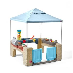 Casinha Infantil Interativa Externa Sombreada para Crianças de 2 a 6 Anos, Step2, Verde