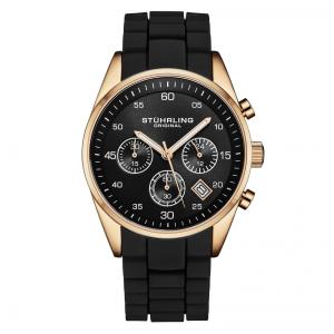 Relógio Stuhrling D57A Quartz 42mm: Resistente à água 30 metros, Cristal mineral