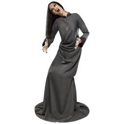 Viuva Sombria Animatrônico com Movimento e Sons para Decoração de Halloween