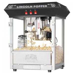 Pipoqueira Elétrica Retrô Produz até 8 Xícaras, 860W, 110v, GREAT NORTHERN POPCORN COMPANY 6015 Lincoln Top, Preto