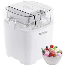 Máquina de Sorvete Automática 1,5L de Capacidade, Branca, 110v, FOOING Peal White, Branco