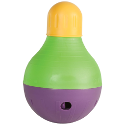 Brinquedo Interativo Automático e Distribuidor de Petiscos Grande para Cães Strk Bob, STRK SMBAL, Amarelo