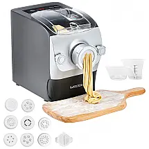 Máquina de Macarrão Automática Elétrica com 8 Formas Diferentes e Visor LCD 260W, 110v, LAMAR, Preto