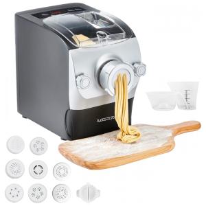 Máquina de Macarrão Automática Elétrica com 8 Formas Diferentes e Visor LCD 260W, 110v, LAMAR, Preto