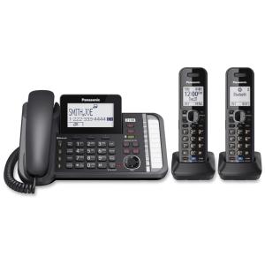 Panasonic Telefone sem Fio, c, Bluetooth e secretária eletrônica, 3 unidades, preto