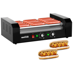 Máquina de Salsicha Profissional WantJoin com Tampa de Vidro Removível e 7 Rolos, 110V