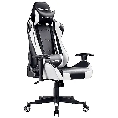 Cadeira Gamer, Reclinável, Giratório, Couro,