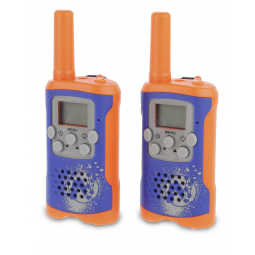 Walkie Talkie NERF Sakar Laranja/Preto 22 Canais Alcance até 16 km IP65 Antena Flexível Mod. 37756-TRU