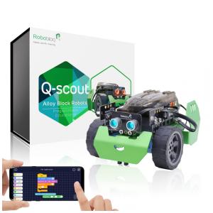 Robô de Codificação Q Scout STEM para Crianças de 8 Anos ou Mais, ROBOBLOQ, Verde