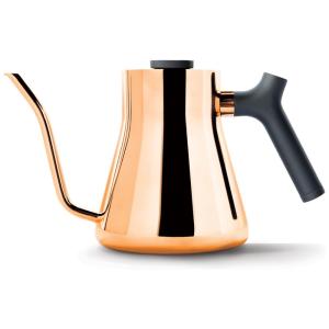 Chaleira de Água 1L em Aço Inoxidável com Bico de Precisão e Termômetro Embutido, Cobre, , FELLOW CD Stagg Mini Kettle copper, Dourado